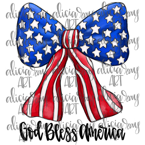 Coquette Bow God Bless America (bottom)