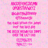 Rainbow Sprinkles Hand Lettered Font