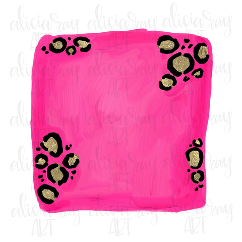 Hot Pink Leopard Background