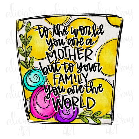 Mother's Day Quote with florals