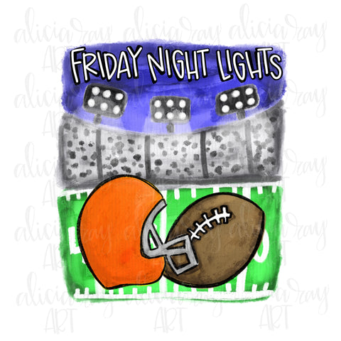 Friday Night Lights Orange Helmet