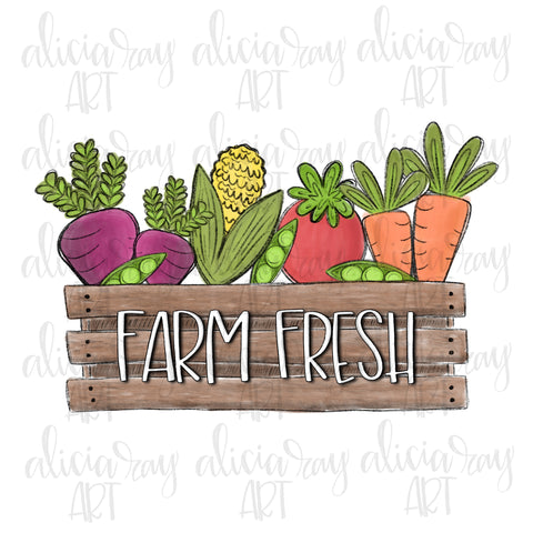 Farm Fresh Vegetable Crate