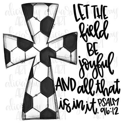 Soccer Cross With Bible Verse
