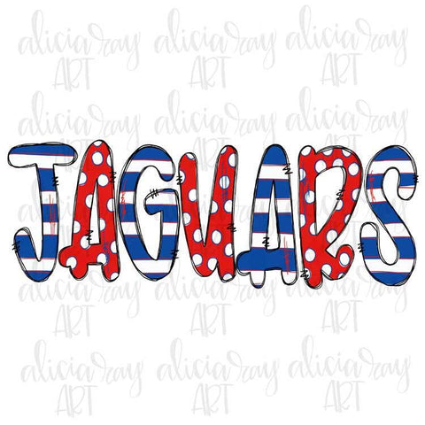 Jaguars Blue and Red
