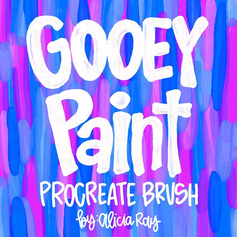 Gooey Paint Procreate Brush