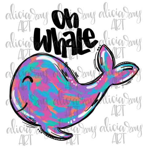 Girl Painted Oh Whale