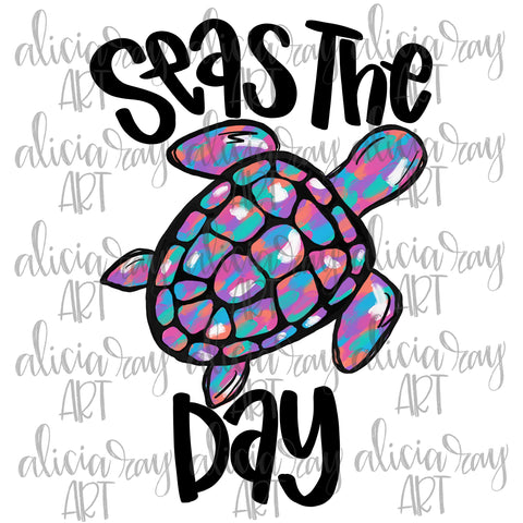 Seas The Day Girl Turtle