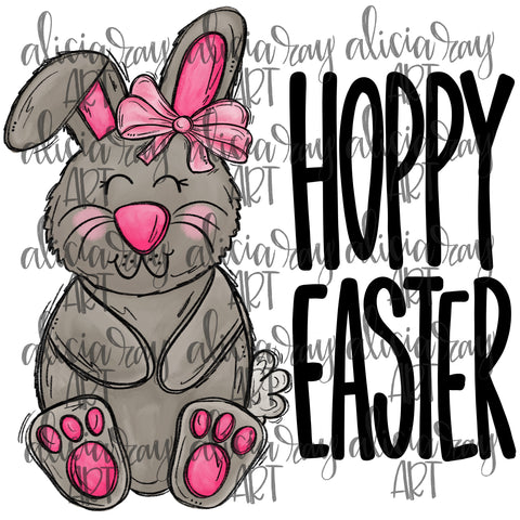 Hoppy Easter Girl Bunny