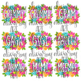 Mother's Day Names Bundle White