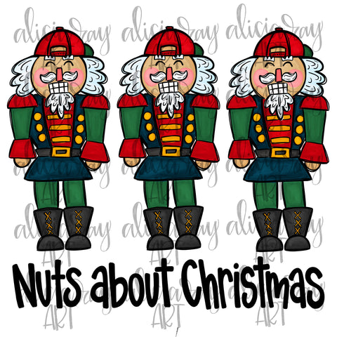Nuts About Christmas Set of Backwards Hat Nutcrackers