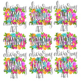 Mother's Day Names Bundle White