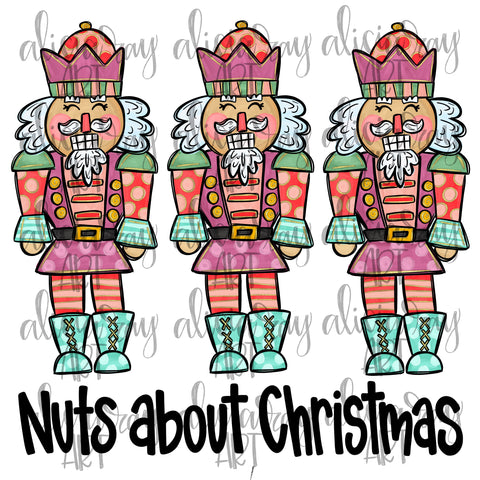 Nuts About Christmas Set of Colorful Nutcrackers