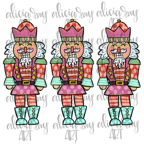 Set of Colorful Nutcrackers