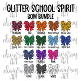 Glitter School Spirit Bow Bundle