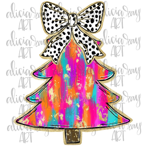 Colorful Preppy Christmas Tree