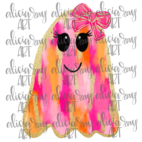 Pink And Orange Ghost