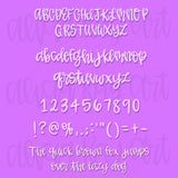 Lavender Dreams Hand Lettered Font