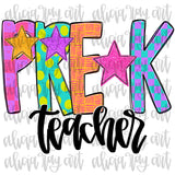 Preppy Bright School Teacher Bundle