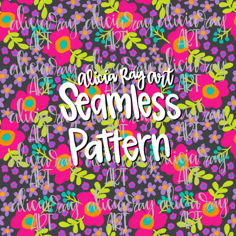 Bright Floral Seamless Pattern
