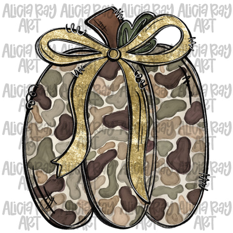 Duck Camo Pumpkin