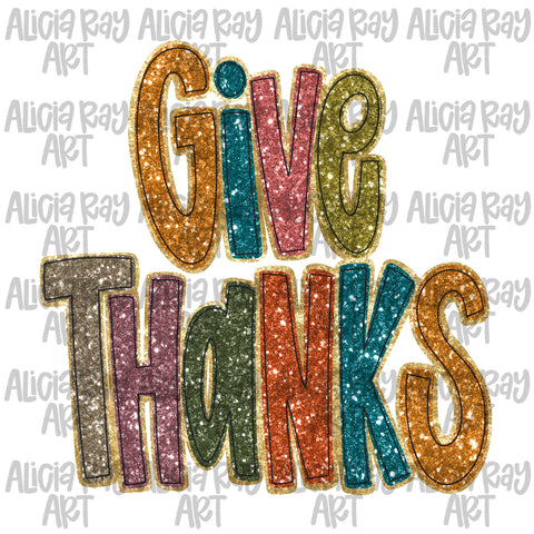Give Thanks Glitter