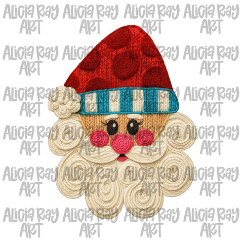 Faux Yarn Christmas Santa Claus