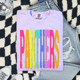 Neon Rainbow Distressed Varsity Mascot Custom