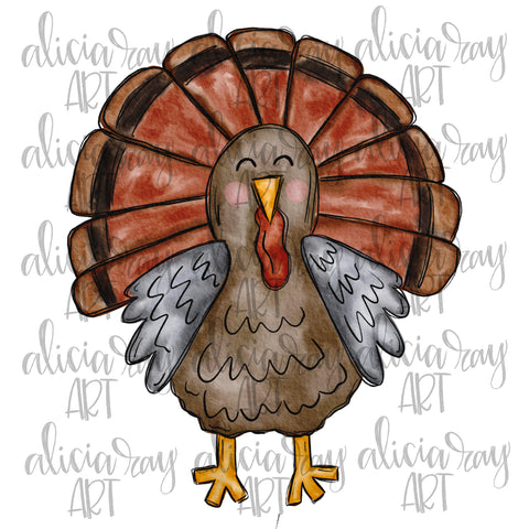 Watercolor Turkey