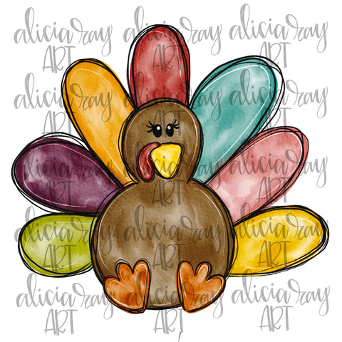 Watercolor Turkey
