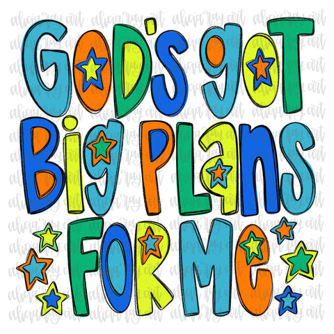 God's Got Big Plans For Me Boy Colors