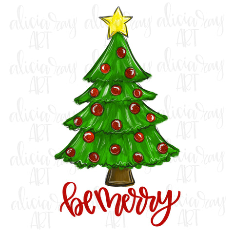 Be Merry Christmas Tree