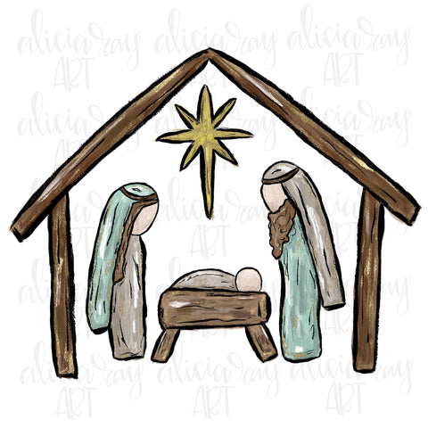 Painted Manger