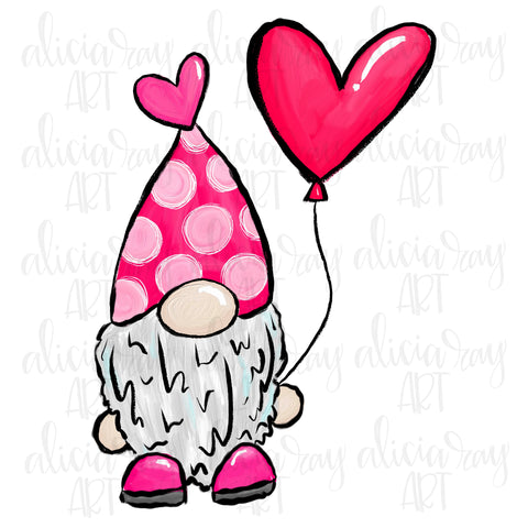 Girl Valentine Gnome