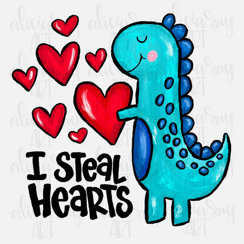 I Steal Hearts Boy Dino