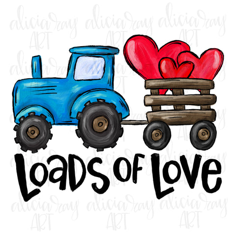 Loads Of Love Blue Valentine Tractor