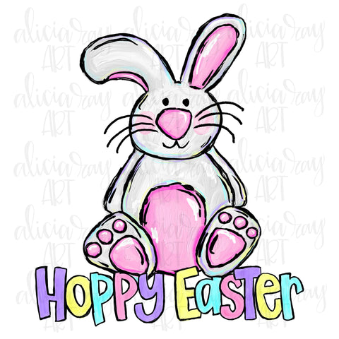 Girl Hoppy Easter Bunny