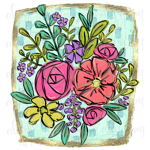 Floral Bundle With Background