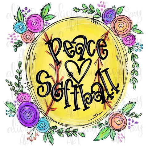 Peace Love Softball
