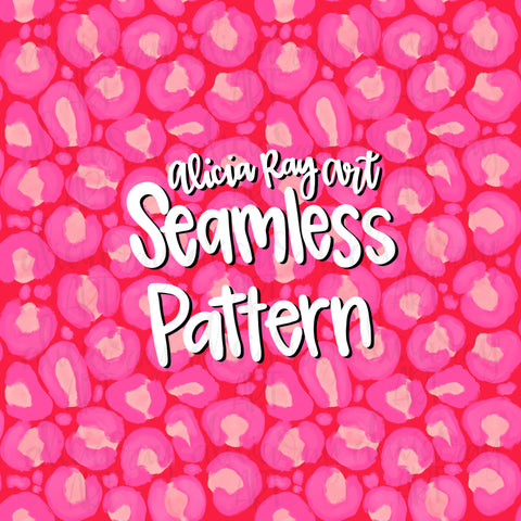 Pink Leopard Seamless Pattern
