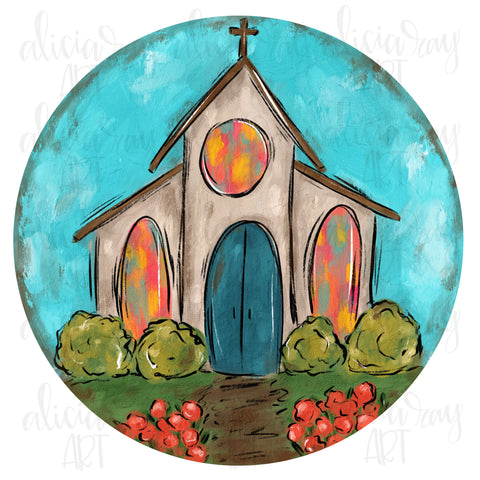Whimsical Painted Church