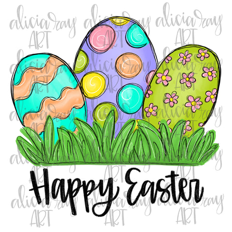 Happy Easter Eggs Girl