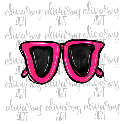 Hot Pink Sunglasses