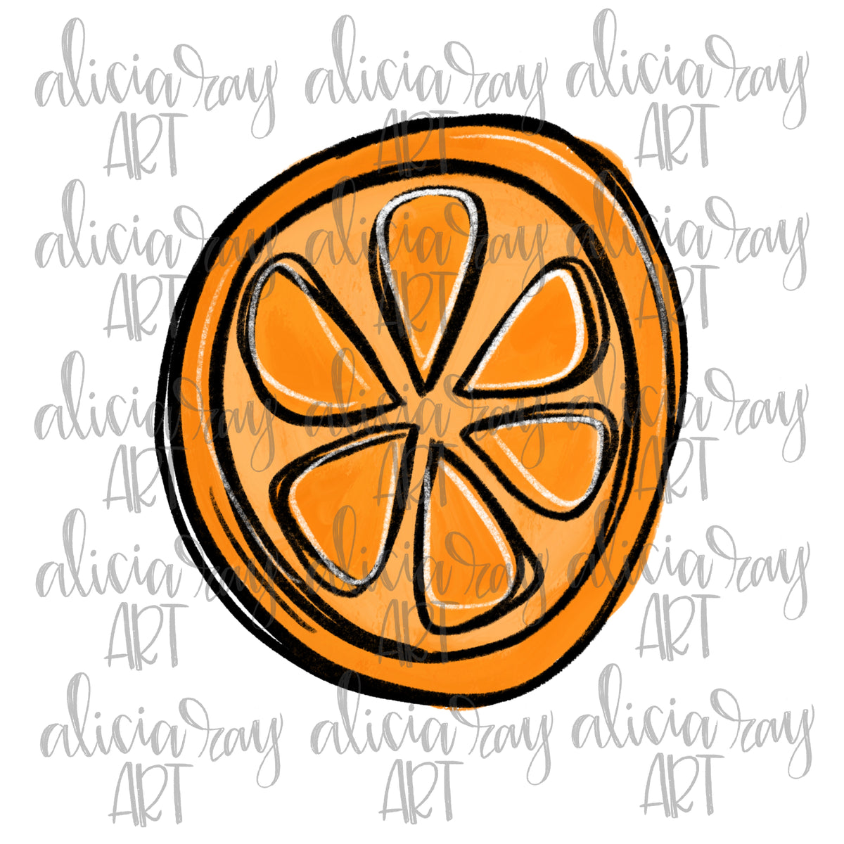 Orange Slice – Alicia Ray Art