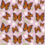Monarch Butterfly Seamless Pattern