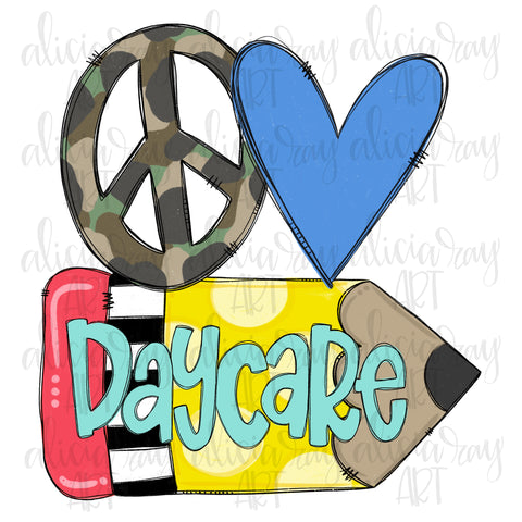 Peace Love Daycare - Boy