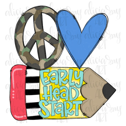Peace Love Early Head Start - Boy