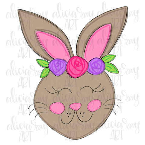 Girl Bunny with flower crown