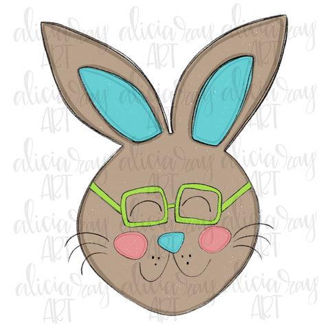 Boy Bunny with glasses