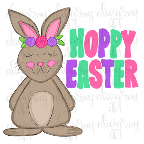 Girl Bunny Hoppy Easter
