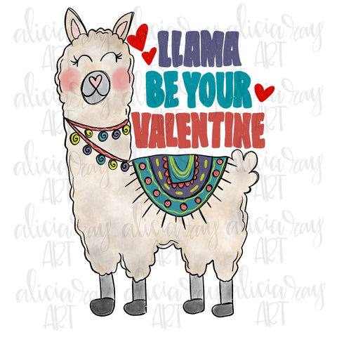 Llama Be Your Valentine (boy)